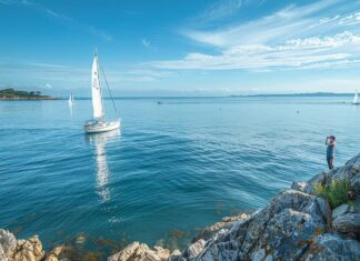 Pourquoi s’installer dans le Golfe du Morbihan ? paysage marin du golfe du morbihan ensoleillé