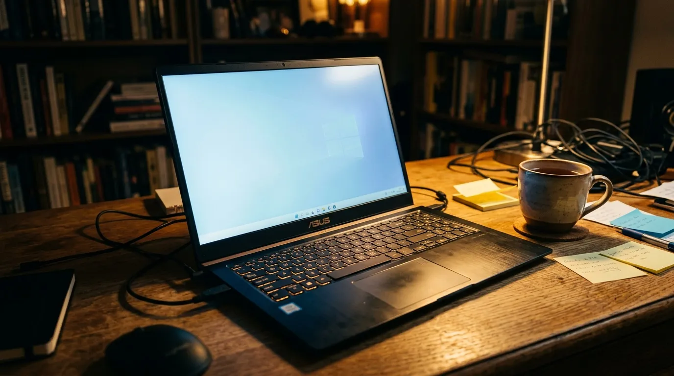 Capture vidéo Windows 11 ASUS : le guide complet espace de travail nocturne avec laptop 8217