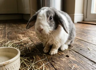 Lapin qui bave beaucoup : causes et solutions lapin gris et blanc a l interieur 5963