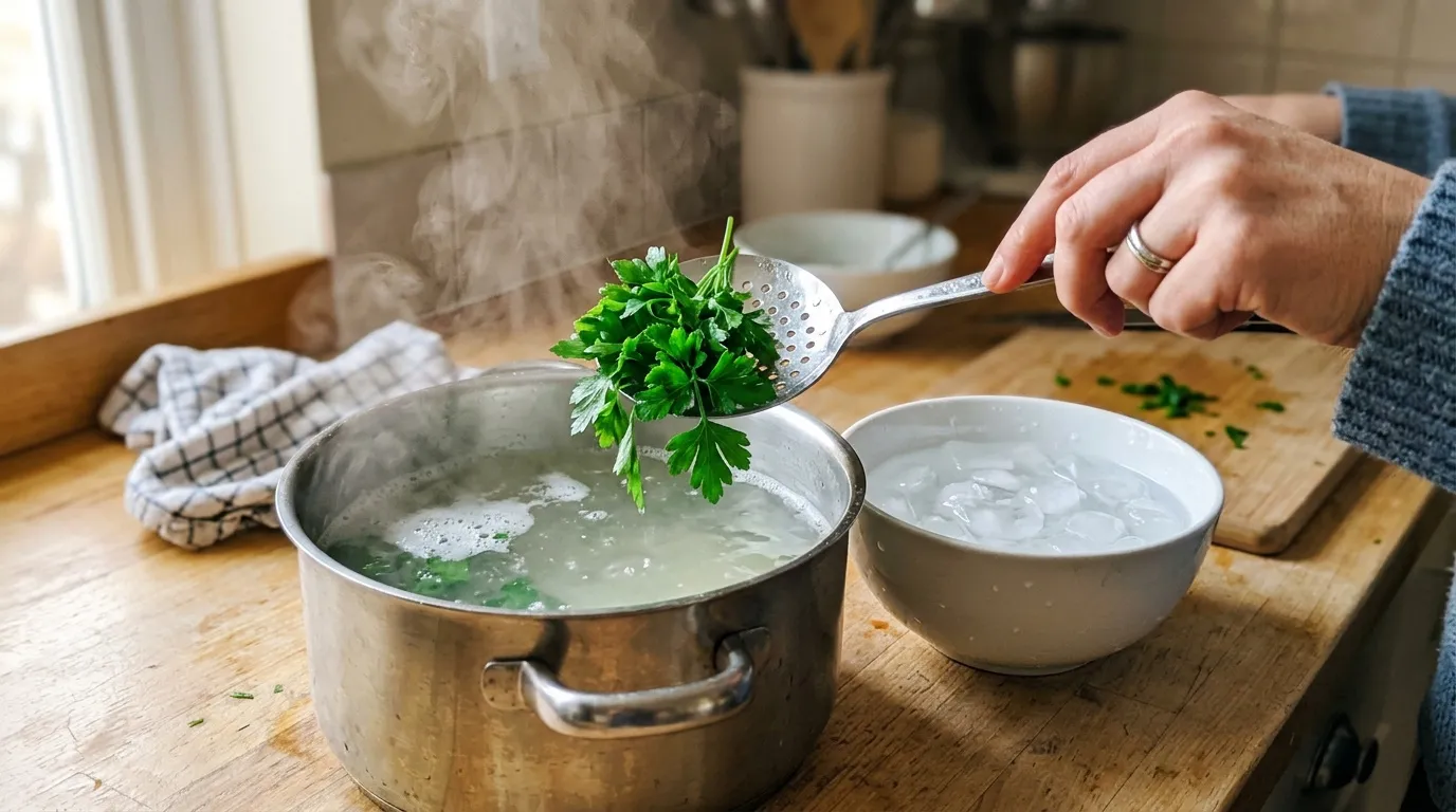 Conserver du persil frais au congélateur