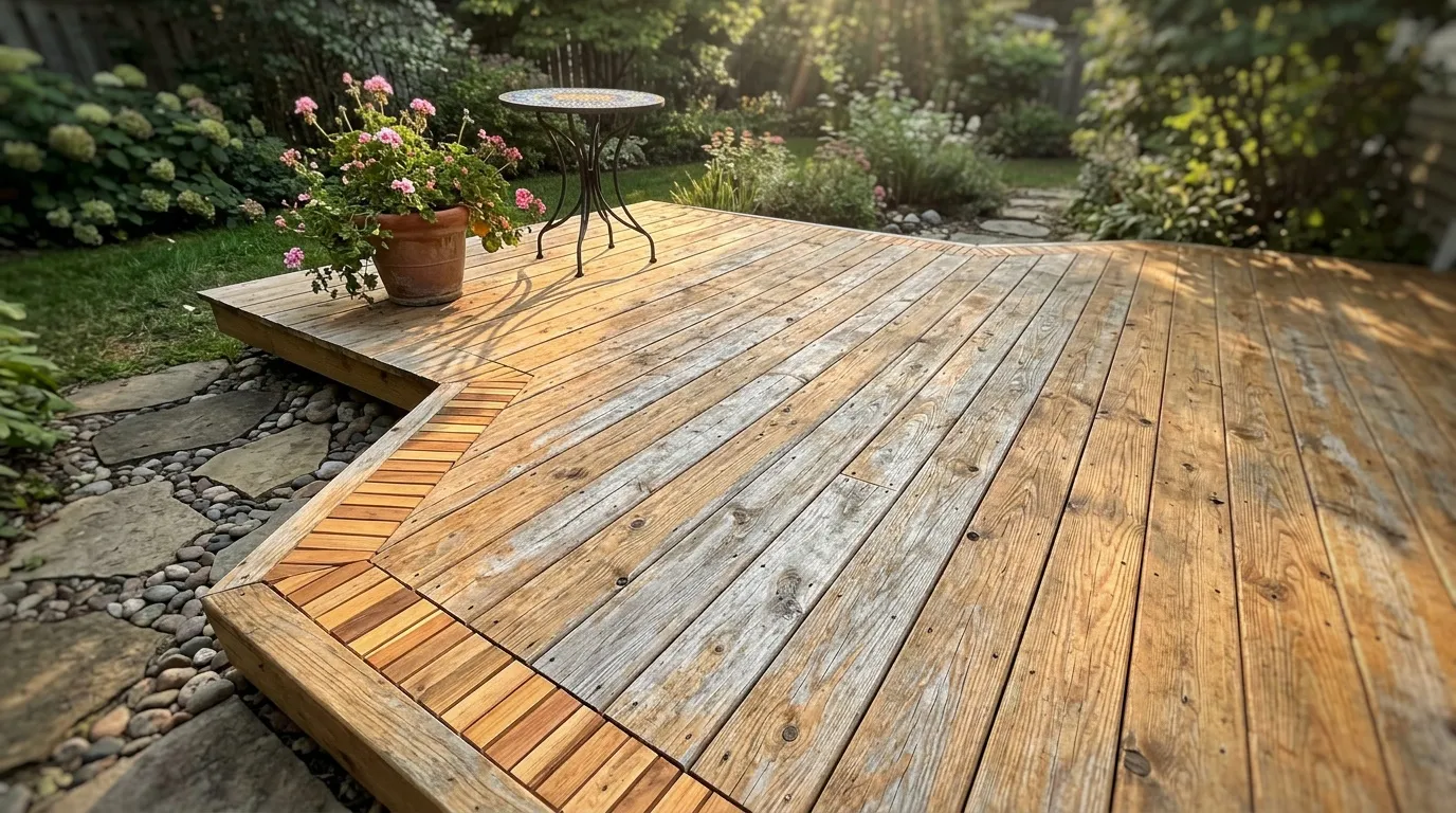 Terrasse palette sur pelouse : guide complet